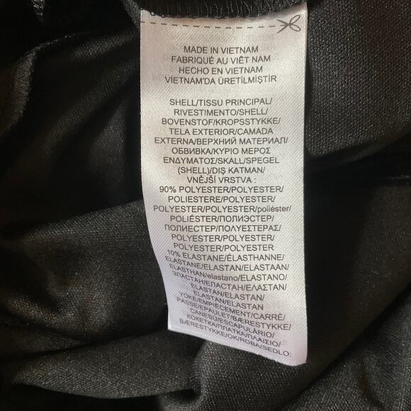 Ralph Lauren Black Sequin Velvet Midi Sheath Cocktail Dress Size 14 Short Sleeve - Picture 10 of 13